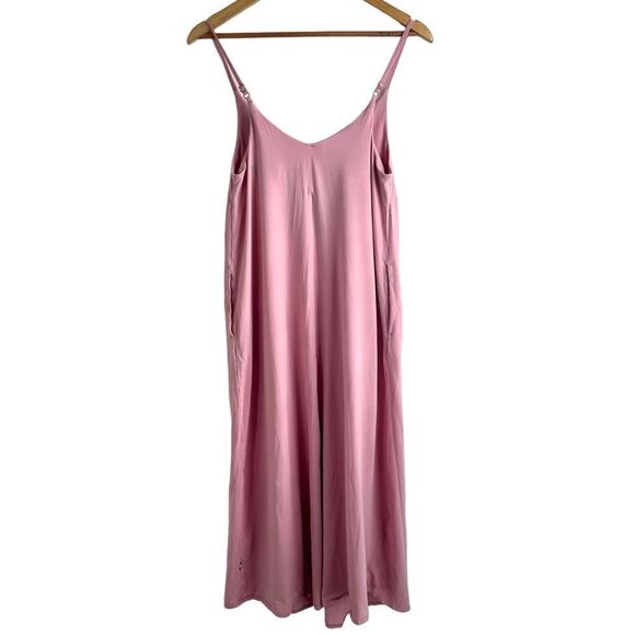 Kit And Ace Light Pink Jersey Spaghetti Strap Midi Sun Dress Size XS - Picture 4 of 9